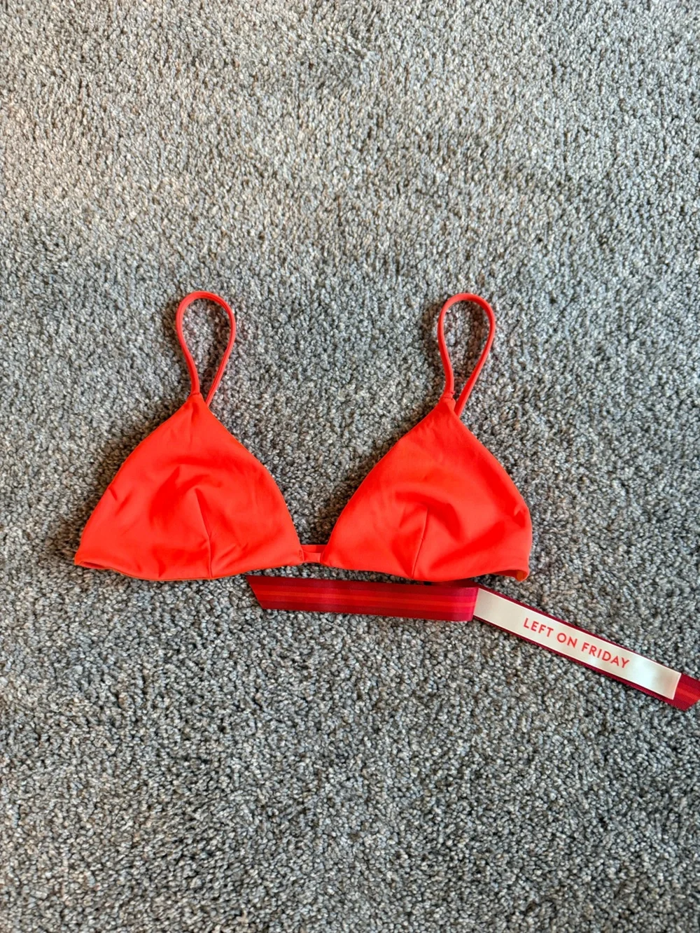 Left On Friday Aperol Bikini Top with Slim Straps